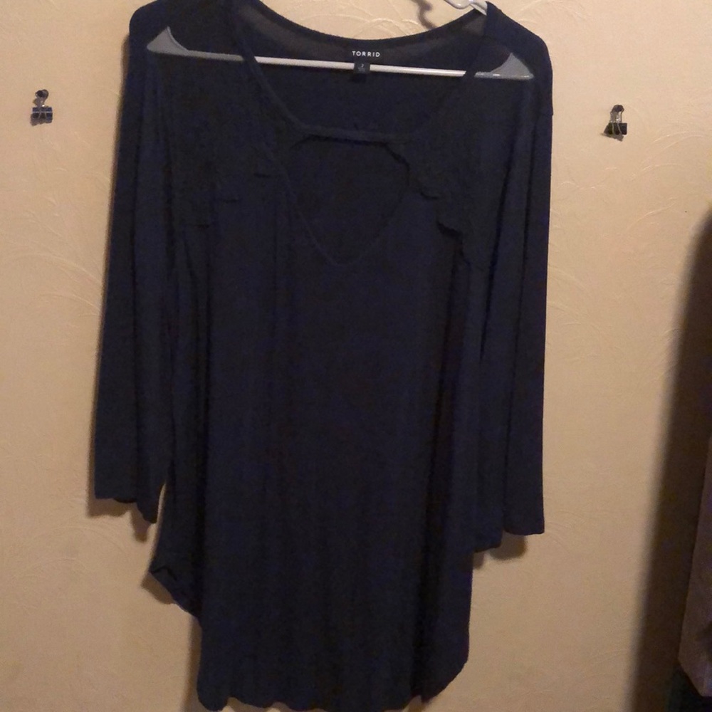 Torrid size 2 navy blue
